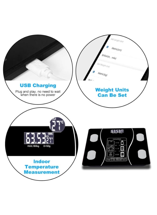 SportQ Smart Body Fat Scale, Stable And Durable Digital Scale, Simple And Practical Mobile Phone Scale For BMI Fat, Muscle Mass - Image 4